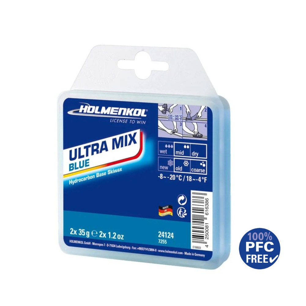 HOLMENKOL Ultra Mix Blue 滑行蜡（-20~-8℃） · 70g