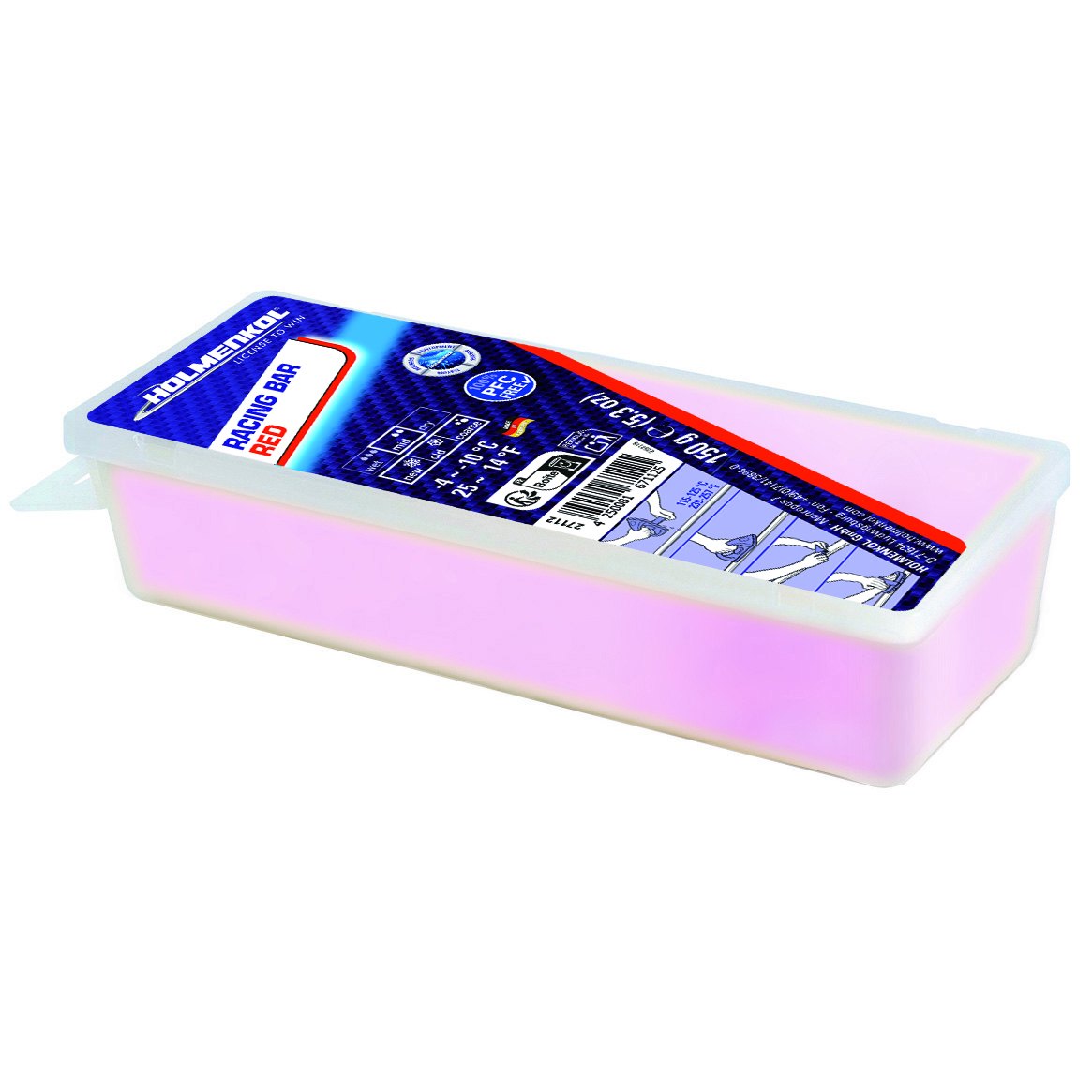 HOLMENKOL Syntec FF 蜡条 RED（-10~-4℃） · 150g