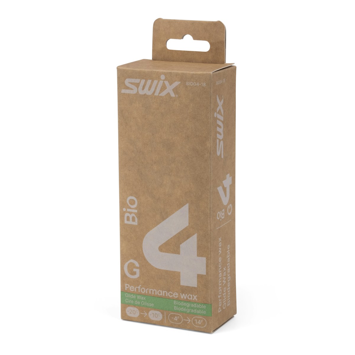 SWIX Bio-G4性能蜡 BIOG4-18 · 180g