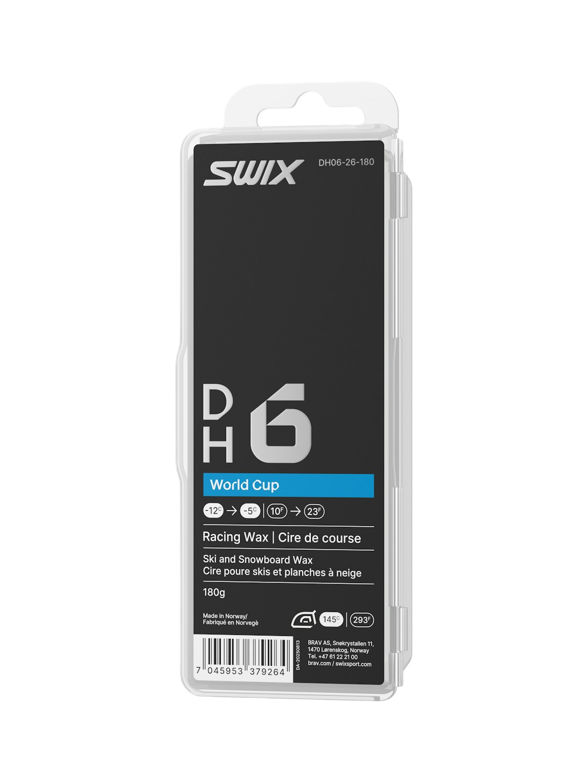 SWIX DH6世界杯滑行蜡 DH06-26-180