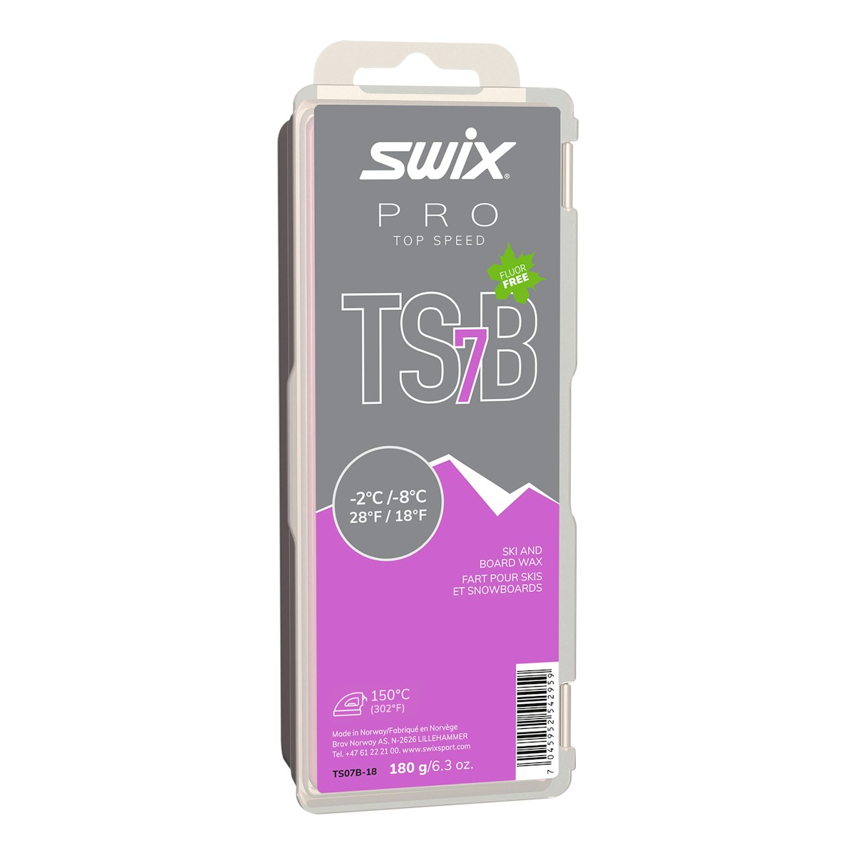 SWIX 无氟极速蜡（黑狼） TS07B-18（-8~-2℃） 图 2