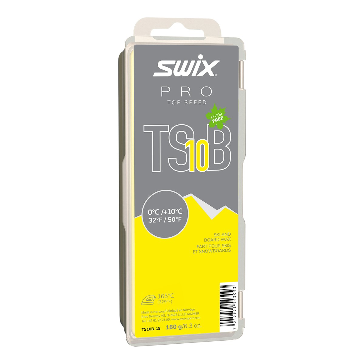 SWIX 无氟极速蜡（黑狼） TS10B-18（0~10℃） 图 2