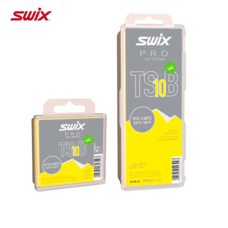 SWIX 无氟极速蜡（黑狼） TS10B-4（0~10℃）