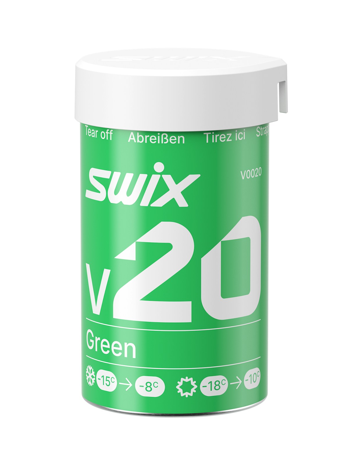 SWIX 硬质防滑蜡 V0020（-18~-10℃）