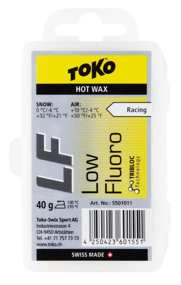 TOKO 低氟热熔蜡 黄色（-6~0℃） · 40g