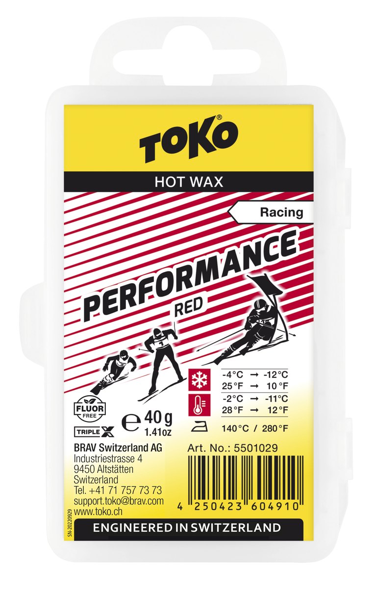 TOKO Performance 固体蜡 红色（-11~-2℃）