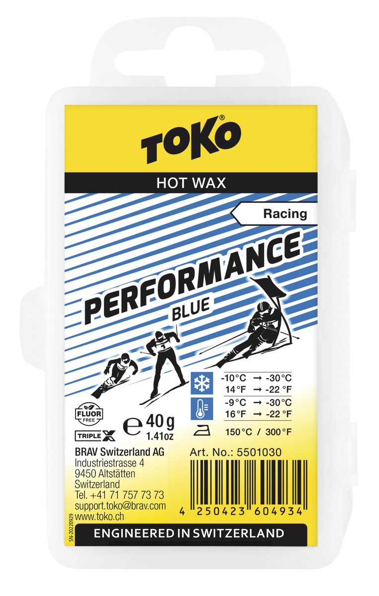 TOKO Performance 固体蜡 蓝色（-30~-9℃）