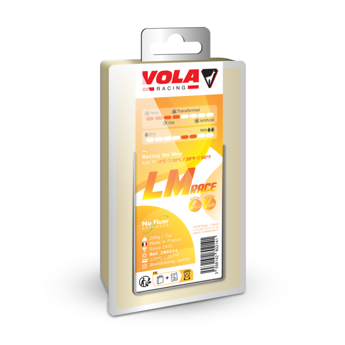 VOLA 黄色 LM Race 竞速蜡（-2~10℃） · 200g