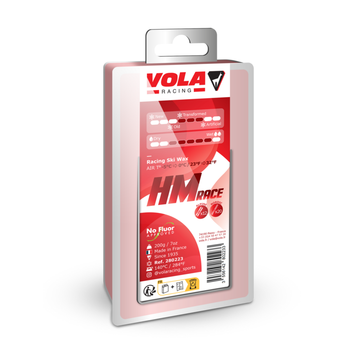 VOLA 红色 HM Race 竞速蜡（-5~0℃） · 200g